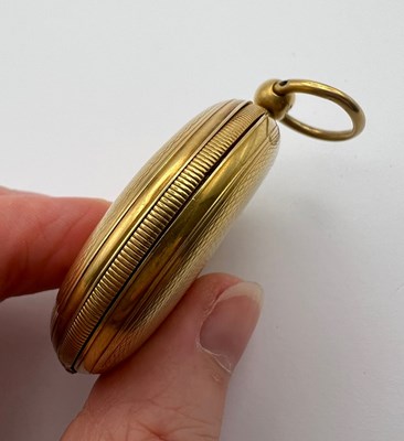 Lot 116 - An early Victorian 18ct gold hunter fob watch,...