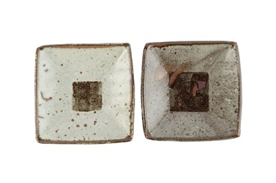 Lot 510 - Janet Leach (1918-1997) Two square dishes with...