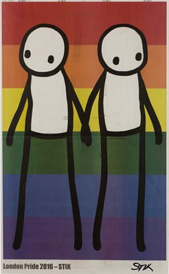 Lot 81 - Stik (b.1979) London Pride signed in marker...