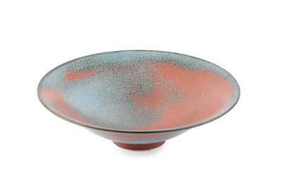 Lot 647 - George Wilson (1924-2004) Footed bowl red and...