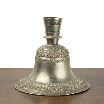 Lot 562 - Silver Hukka base Mughal India, 19th Century...