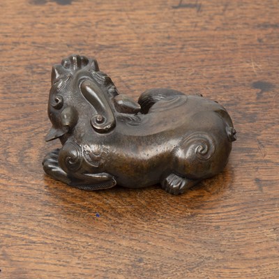 Lot 308 - Bronze model of a Kylin Chinese, 18th Century...