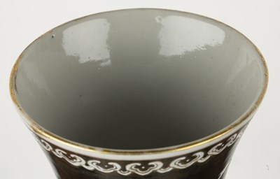 Lot 108 - Black ground baluster vase Chinese, Guangxu...