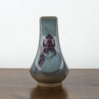 Lot 110 - Bronze form flambe vase Chinese, 19th Century...