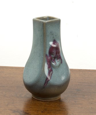 Lot 110 - Bronze form flambe vase Chinese, 19th Century...