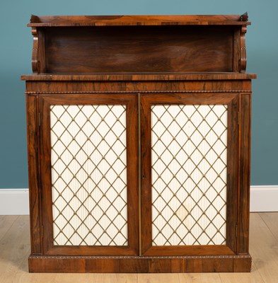 Lot 456 - A 19th century rosewood chiffonier