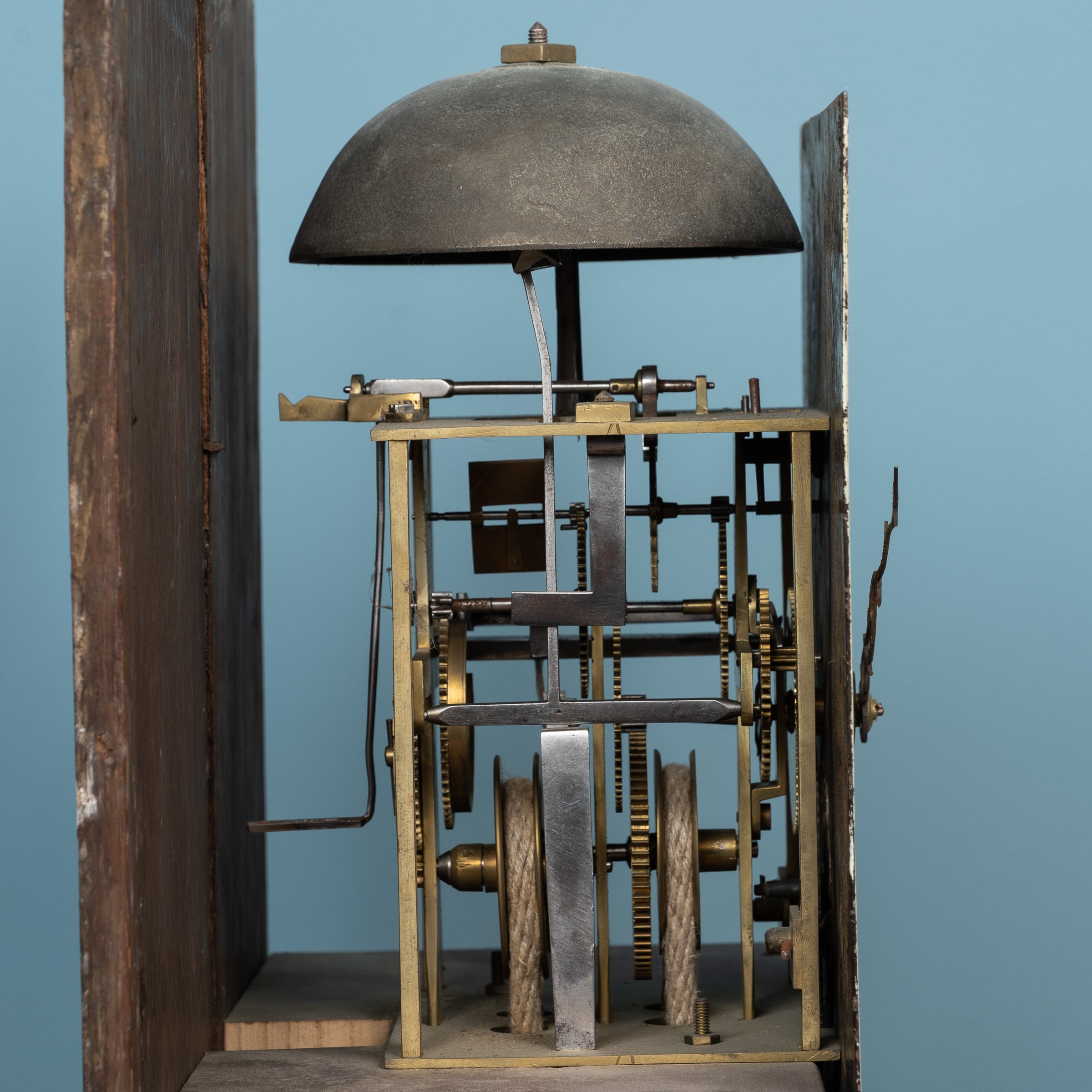 Lot 409 A III thirtyhour oak longcase clock