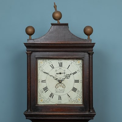 Lot 409 - A George III thirty-hour oak longcase clock