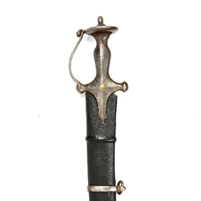 Lot 177 - A 19th century Indo-Persian sword the steel...