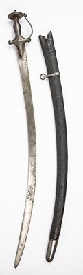 Lot 177 - A 19th century Indo-Persian sword the steel...