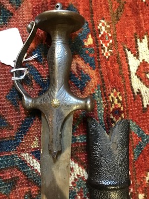 Lot 177 - A 19th century Indo-Persian sword the steel...