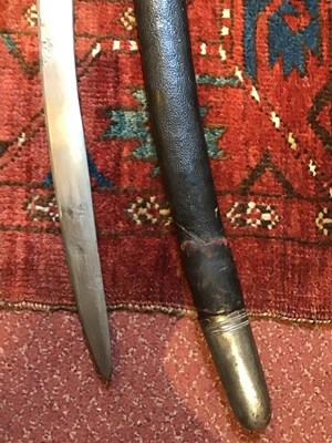 Lot 177 - A 19th century Indo-Persian sword the steel...
