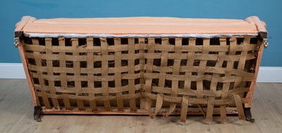 Lot 415 - A pair of upholstered setees