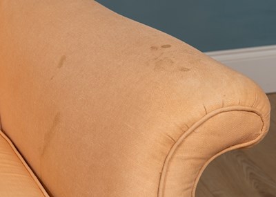 Lot 415 - A pair of upholstered setees