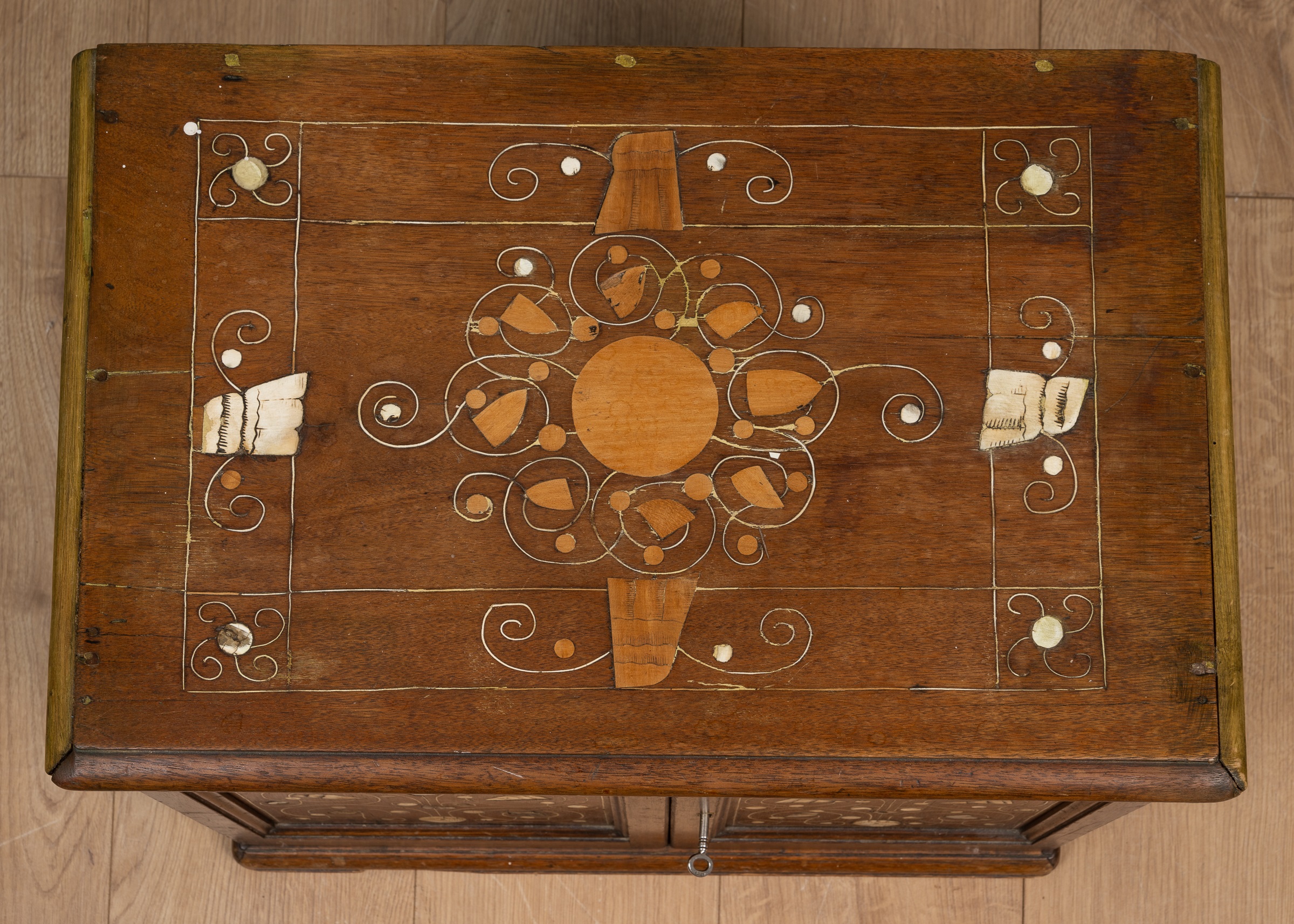 Lot 472 - A Middle Eastern tabletop cabinet with