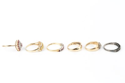 Lot 87 - A collection of dress rings, comprising a...