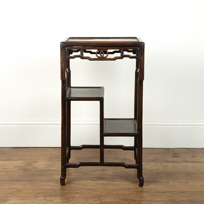 Lot 397 - Hardwood side table Chinese, late 19th Century...