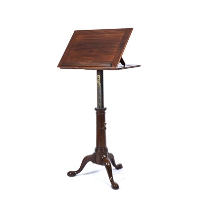 Lot 86 - A George III mahogany architect's table with a...