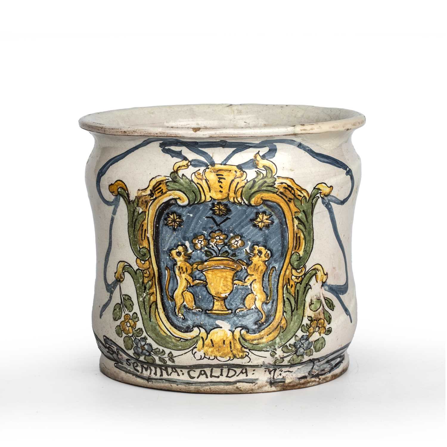 Lot 245 - An 18th century Italian Naples albarello...