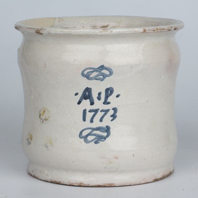 Lot 245 - An 18th century Italian Naples albarello...