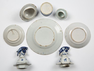 Lot 249 - Three Dutch Delft plates, an 18th century...