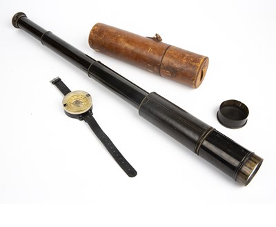 Lot 176 - A World War II German Luftwaffe wrist compass...