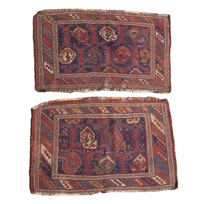 Lot 284 - A pair of late 19th century Afshar Khorjin...