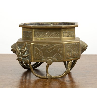 Lot 317 - Bronze censer Chinese, 19th Century of...