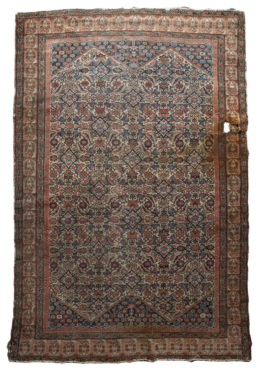 Lot 299 Three antique Eastern rugs to include a