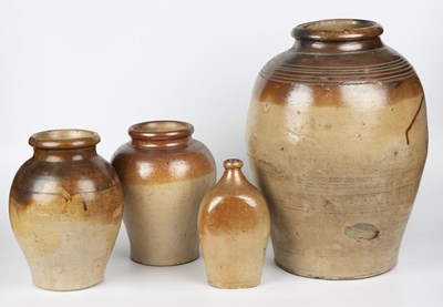 Lot 336 - A 18th century Fulham stoneware storage jar...