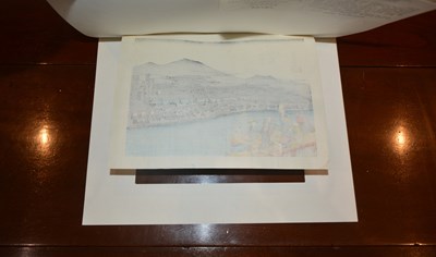 Lot 571 - Collection of Japanese woodblock prints...