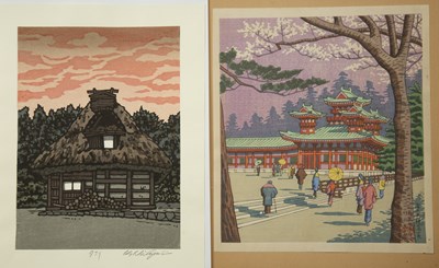 Lot 572 - Collection of Japanese woodblock prints...