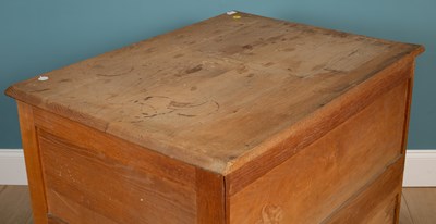 Lot 331 - An oak plan chest