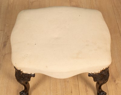 Lot 70 - A 19th century Georgian style stool