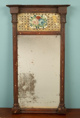 Lot 438 - A Regency verre églomisé mirror