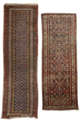 Lot 307 - Two antique Eastern runners, the first with...