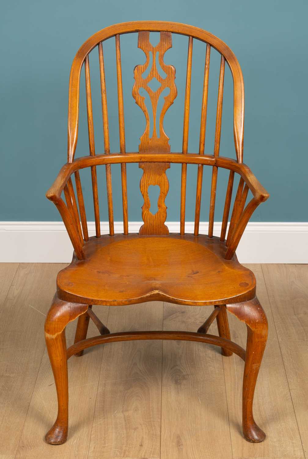 Lot 135 - A modern spindle back Windsor armchair
