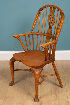 Lot 135 - A modern spindle back Windsor armchair