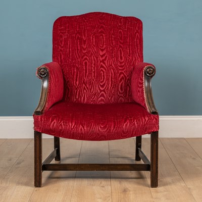 Lot 212 - A mahogany armchair