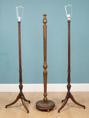 Lot 202 - A group of three stanging lampstands