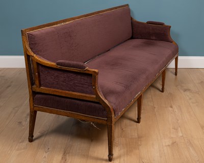 Lot 145 - A 19th century three seater settee