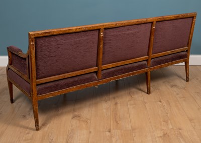 Lot 145 - A 19th century three seater settee