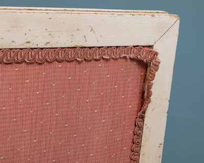 Lot 149 - A Georgian-style white painted beechwood settee