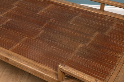 Lot 148 - A Chinese elm opium bed