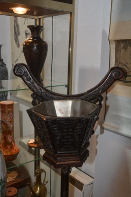 Lot 431 - Pair of lantern stands Chinese, 19th Century...