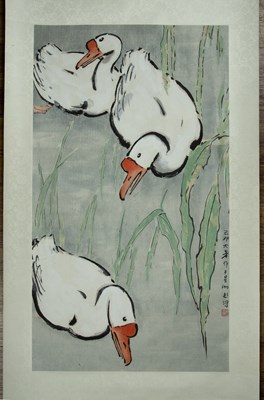 Lot 274 - After Xu Beihong (1895-1953) Chinese 'Geese',...