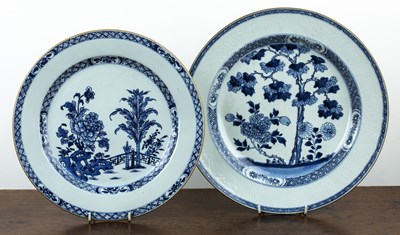 Lot 189 - Two blue and white porcelain graduated...