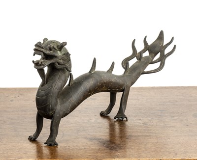 Lot 324 - Bronze model of a dragon Chinese, 19th Century...