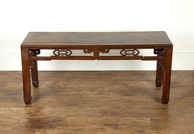 Lot 409 - Hardwood opium table Chinese, 19th Century...