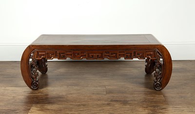 Lot 410 - Hardwood opium table Chinese, circa 1900 with...